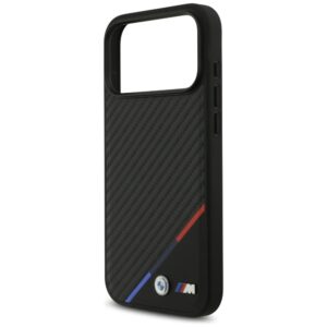 Dėklas BMW M Carbon Tricolor Line MagSafe Apple iPhone 17 Pro Max juodos spalvos - Image 6