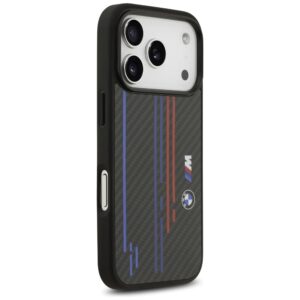 Dėklas BMW M Kevlar Lines & Logo MagSafe Apple iPhone 17 Pro juodos spalvos - Image 3