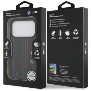 Dėklas BMW M Kevlar Lines & Logo MagSafe Apple iPhone 17 Pro juodos spalvos - Image 7
