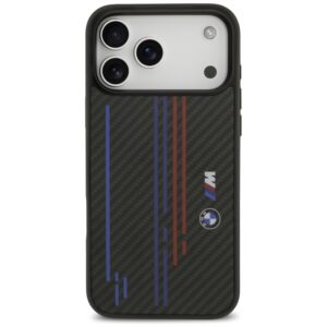 Dėklas BMW M Kevlar Lines & Logo MagSafe Apple iPhone 17 Pro Max juodos spalvos - Image 3