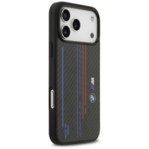 Dėklas BMW M Kevlar Lines & Logo MagSafe Apple iPhone 17 Pro Max juodos spalvos - Image 4