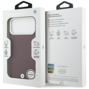 BMW Sign Full Wrapped Metal MagSafe dėklas Apple iPhone 17 Pro Max red - Image 8