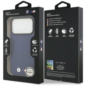 BMW M FW Metal Logo MagSafe dėklas Apple iPhone 17 Pro Navy mėlynos spalvos - Image 8