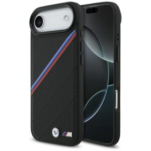 BMW M Tricolor Metal Logo MagSafe dėklas Apple iPhone Air juodos spalvos - Image 1
