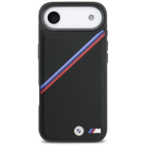 BMW M Tricolor Metal Logo MagSafe dėklas Apple iPhone Air juodos spalvos - Image 3