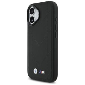 Dėklas BMW M Quilted Logo MagSafe Apple iPhone 17 juodos spalvos - Image 2