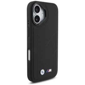 Dėklas BMW M Quilted Logo MagSafe Apple iPhone 17 juodos spalvos - Image 4