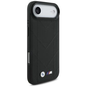 Dėklas BMW M Quilted Logo MagSafe Apple iPhone 17 Air juodos spalvos - Image 4