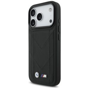 Dėklas BMW M Quilted Logo MagSafe Apple iPhone 17 Pro juodos spalvos - Image 2