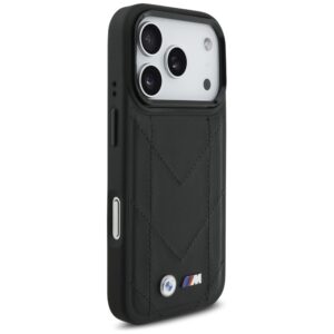Dėklas BMW M Quilted Logo MagSafe Apple iPhone 17 Pro juodos spalvos - Image 4
