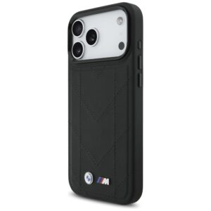 Dėklas BMW M Quilted Logo MagSafe Apple iPhone 17 Pro Max juodos spalvos - Image 2