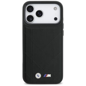 Dėklas BMW M Quilted Logo MagSafe Apple iPhone 17 Pro Max juodos spalvos - Image 3