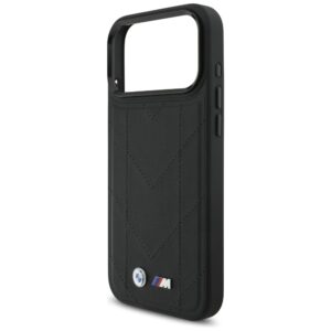 Dėklas BMW M Quilted Logo MagSafe Apple iPhone 17 Pro Max juodos spalvos - Image 6