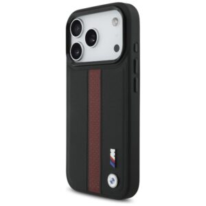 Dėklas BMW M Perforated Stripe Logo MagSafe Apple iPhone 17 Pro red - Image 2