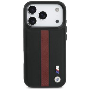 Dėklas BMW M Perforated Stripe Logo MagSafe Apple iPhone 17 Pro red - Image 3