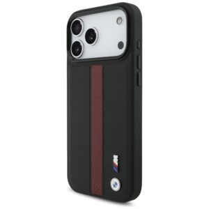 Dėklas BMW M Perforated Stripe Logo MagSafe Apple iPhone 17 Pro Max red - Image 2