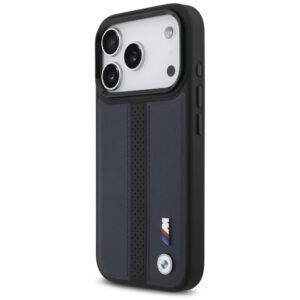 Dėklas BMW M Perforated Stripe Logo MagSafe Apple iPhone 17 Pro navy blue - Image 2