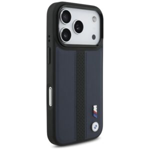 Dėklas BMW M Perforated Stripe Logo MagSafe Apple iPhone 17 Pro navy blue - Image 4