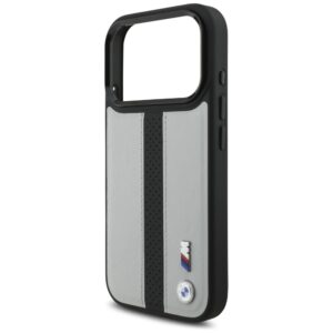 Dėklas BMW M Perforated Stripe Logo MagSafe Apple iPhone 17 Pro gray - Image 6