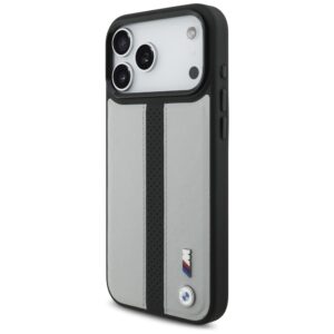Dėklas BMW M Perforated Stripe Logo MagSafe Apple iPhone 17 Pro Max gray - Image 2