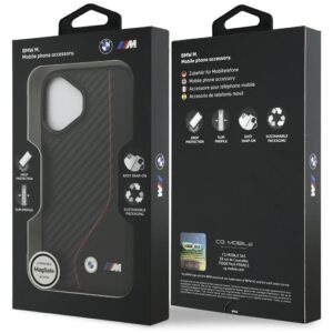 Dėklas BMW M Carbon Line & Logo MagSafe Apple iPhone 17 red - Image 8