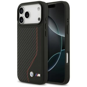 Dėklas BMW M Carbon Line & Logo MagSafe Apple iPhone 17 Pro Max red - Image 1