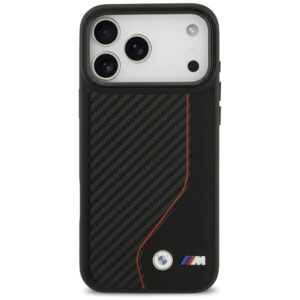 Dėklas BMW M Carbon Line & Logo MagSafe Apple iPhone 17 Pro Max red - Image 3