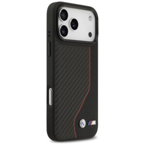 Dėklas BMW M Carbon Line & Logo MagSafe Apple iPhone 17 Pro Max red - Image 4