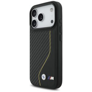 Dėklas BMW M Carbon Line & Logo MagSafe Apple iPhone 17 Pro yellow - Image 2