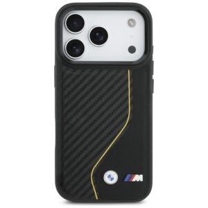 Dėklas BMW M Carbon Line & Logo MagSafe Apple iPhone 17 Pro yellow - Image 3