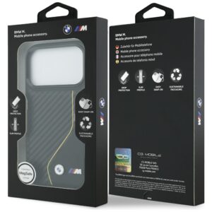 Dėklas BMW M Carbon Line & Logo MagSafe Apple iPhone 17 Pro yellow - Image 8