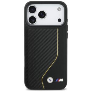 Dėklas BMW M Carbon Line & Logo MagSafe Apple iPhone 17 Pro Max yellow - Image 3