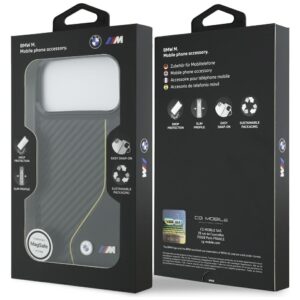 Dėklas BMW M Carbon Line & Logo MagSafe Apple iPhone 17 Pro Max yellow - Image 8