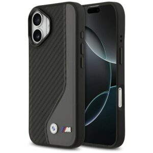 Dėklas BMW M Carbon Logo MagSafe Apple iPhone 17 anthracite