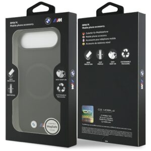 BMW M FW Metal Logo MagSafe dėklas Apple iPhone Air juodos spalvos - Image 8