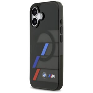 BMW M IML Metal Buttons Tricolor Lines MagSafe dėklas Apple iPhone 17 juodos spalvos - Image 2
