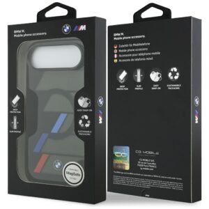 BMW M IML Metal Buttons Tricolor Lines MagSafe dėklas Apple iPhone Air juodos spalvos - Image 8