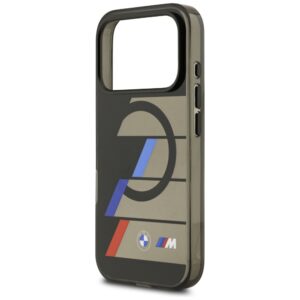 BMW M IML Metal Buttons Tricolor Lines MagSafe dėklas Apple iPhone 17 Pro juodos spalvos - Image 6