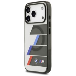 BMW M IML Metal Buttons Tricolor Lines MagSafe dėklas Apple iPhone 17 Pro Anthracite - Image 2