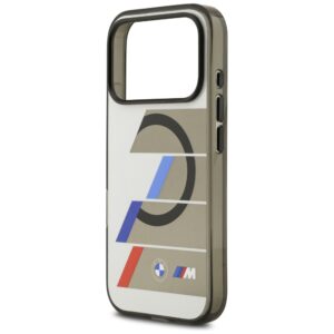 BMW M IML Metal Buttons Tricolor Lines MagSafe dėklas Apple iPhone 17 Pro Anthracite - Image 6
