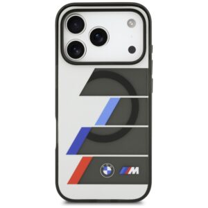 BMW M IML Metal Buttons Tricolor Lines MagSafe dėklas Apple iPhone 17 Pro Max Anthracite - Image 3