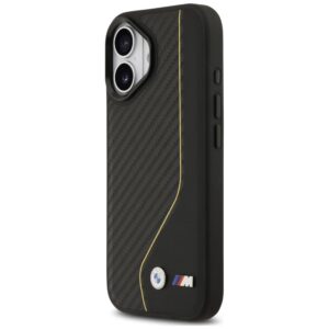 Dėklas BMW M Carbon Line & Logo MagSafe Apple iPhone 17 yellow - Image 2