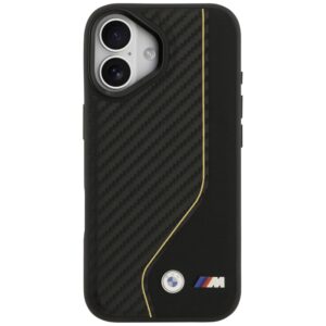 Dėklas BMW M Carbon Line & Logo MagSafe Apple iPhone 17 yellow - Image 3