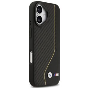 Dėklas BMW M Carbon Line & Logo MagSafe Apple iPhone 17 yellow - Image 4