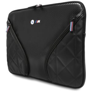 Bag BMW Carbon Pockets & Metal Logo Sleeve 16" juodos spalvos - Image 2