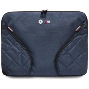 Bag BMW Nylon Pockets & Metal Logo Sleeve 16" navy