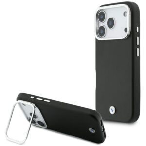Dėklas BMW M Sign Metal Logo MagSafe Apple iPhone 17 Pro juodos spalvos