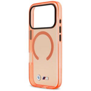 Dėklas BMW M IML Metal Logos MagSafe skirtas Apple iPhone 17 Pro oranžinės spalvos - Image 6