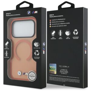 Dėklas BMW M IML Metal Logos MagSafe skirtas Apple iPhone 17 Pro oranžinės spalvos - Image 8