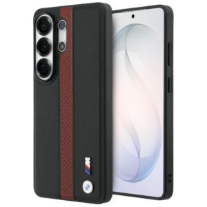 Dėklas BMW Perforated Stripe Logo MagSafe Samsung Galaxy S26 Ultra red